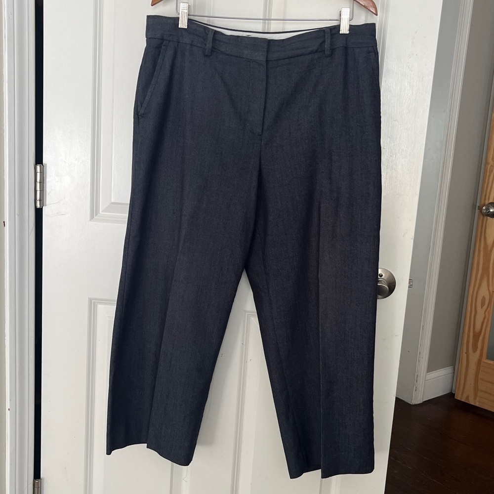 Talbots Cotton blend lightweight straight leg High rise trouser sz 14